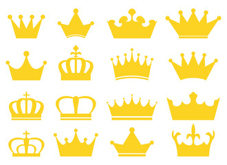 Royal crown vector design illustration isolated on white background