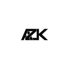 azk letter original monogram logo design