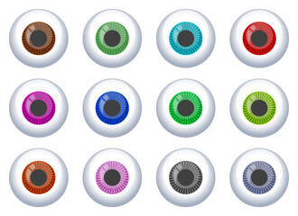 Eyeball vector design illustration isolated on white background