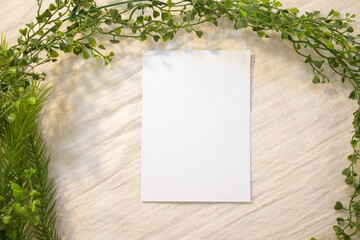 Blank Card Mockup designs in an authentic setting artworks or stationery designs