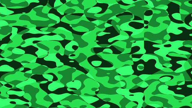 Jungle Camouflage Camo Pattern Pulsing Surface