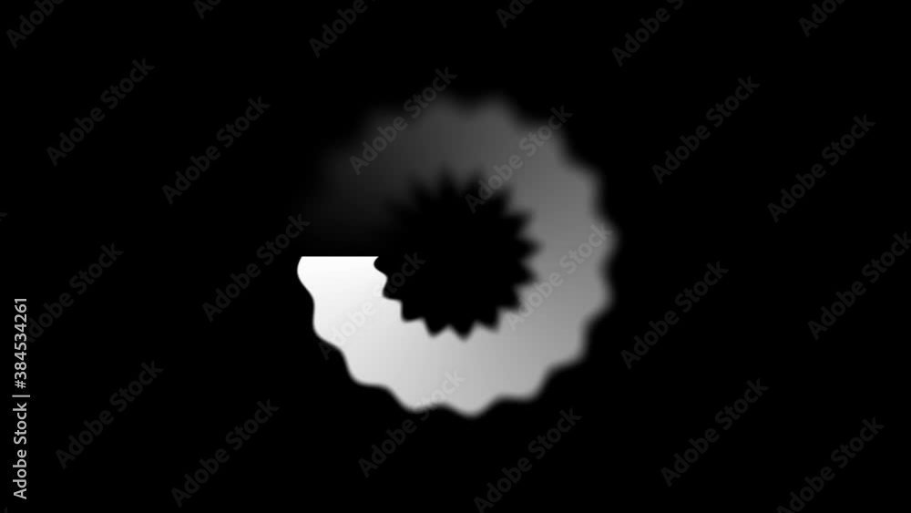 Poster loading spinner moving progress bar mask spiral stacked