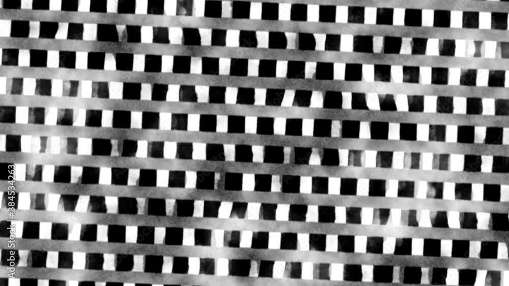 Aufkleber wall of offset columns between rows of noisy grunge beams