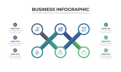 Vector illustration of the timeline infographic elements.