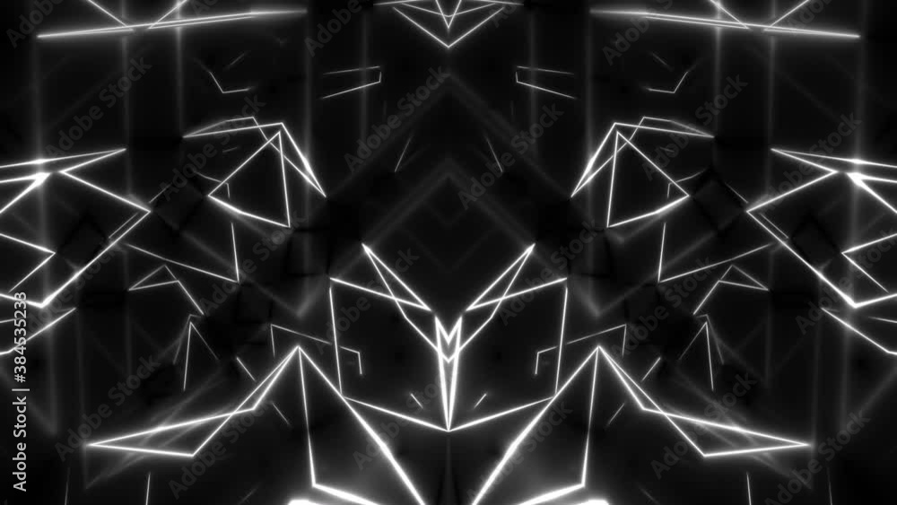 Poster lasers reflected inside hall of mirrors symmetry symmetrical pattern mask