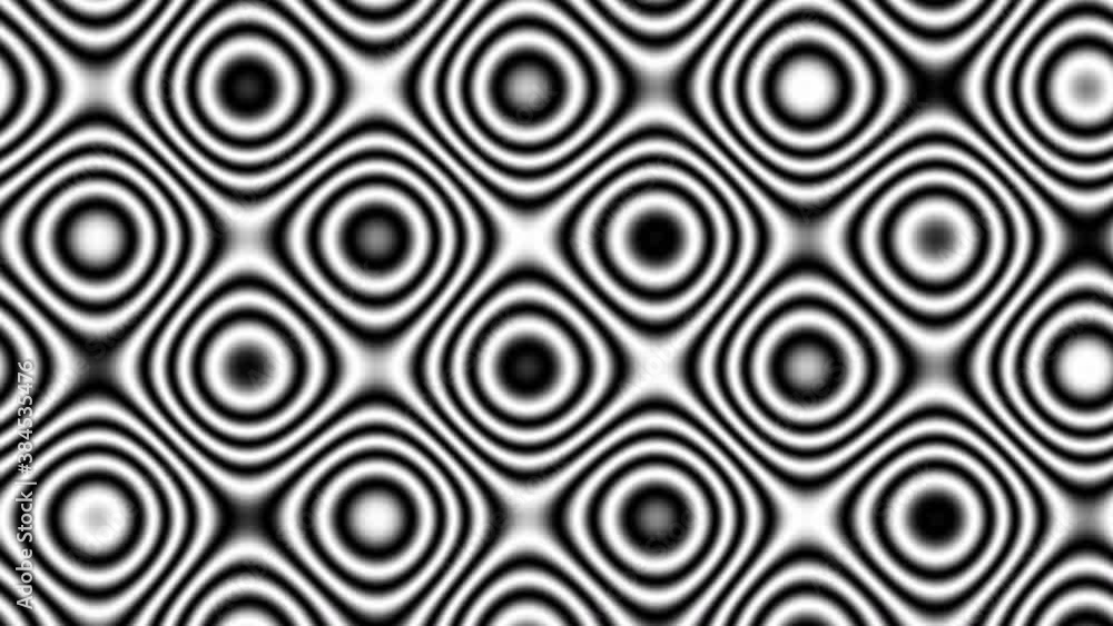 Poster panels of inverting concentric subrings mask