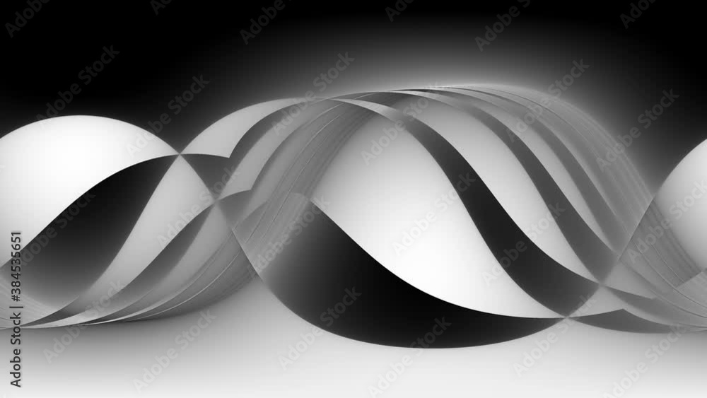 Aufkleber 3d prejected wave forms low frequency smooth stacked layers