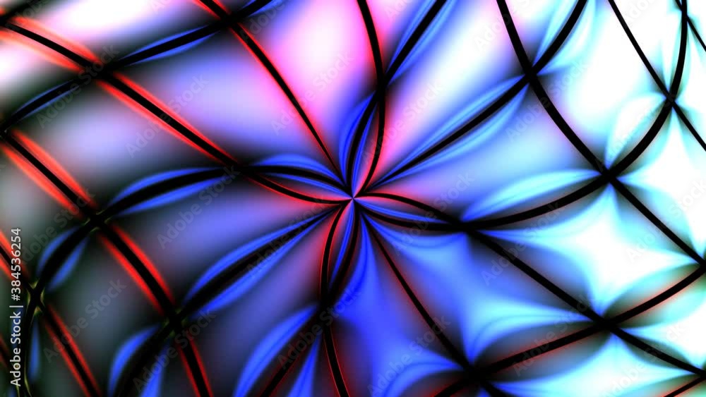 Aufkleber collapsing grid shrinking into hole in centre