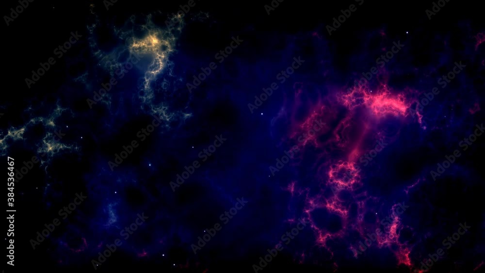 Aufkleber nebulae floating in distant deep space