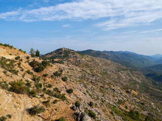 Fototapeta na wymiar View from Las Palomas wiewpoint in the Cazorla Natural Park