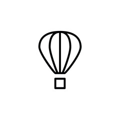 hot air balloon icon in line style icon stock of transportation vehicles. coloring picture for children game.