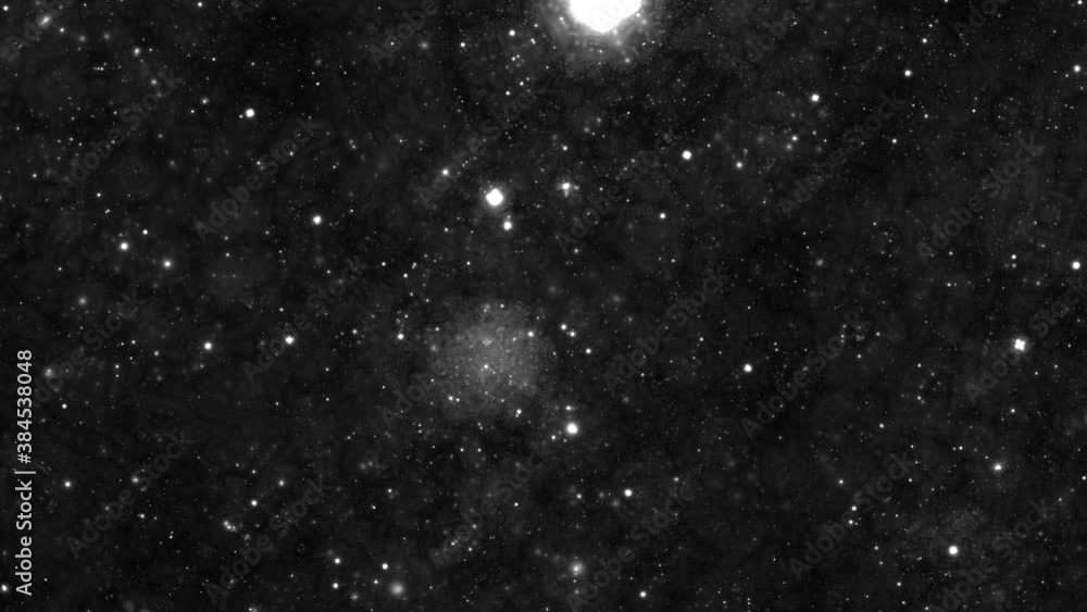 Aufkleber panning across wide view of intergalactic interstellar space distant deep time