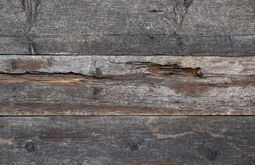 background of old wooden rotten boards 