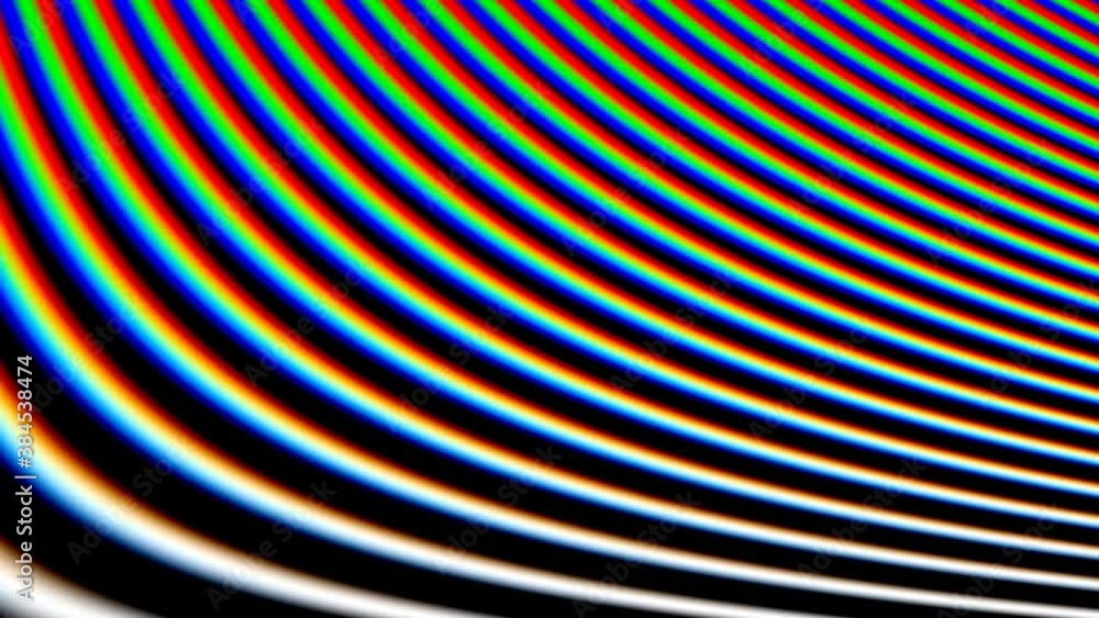 Poster collapsing light bars from rgb to monochrome mask transition