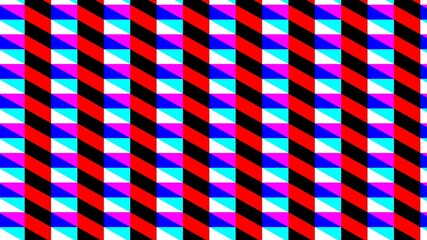 Grid of Lightboxes 45 Degree Angle Shining