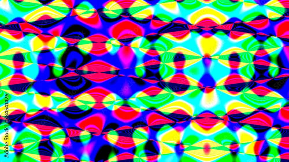 Poster abstract 70s colors sharp layers extending overlay pattern