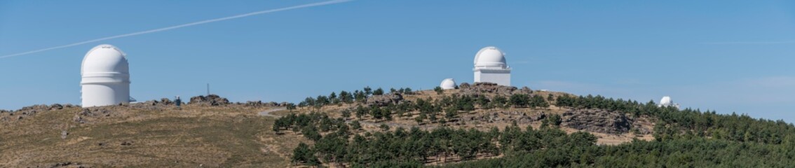 Astronomical telescope of Calar Alto in Almeria (Spain)
