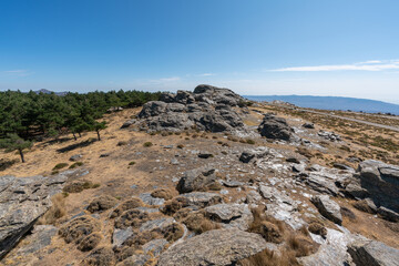 Fototapeta na wymiar rocks in the mountain of Calar Alto