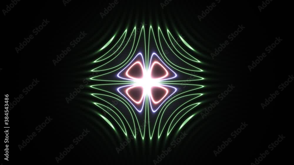 Aufkleber cool light beam background mirrored internally bouncing diffraction