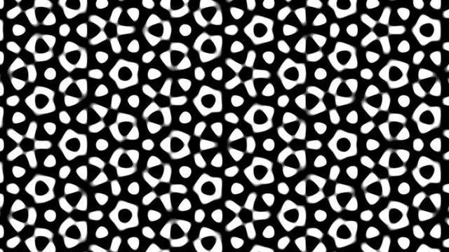 Mass of Dense Pentagonal Five Sided Shapes Grid Mask