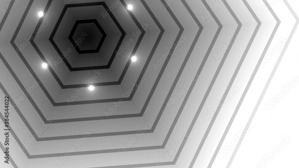 Poster hexagonal hexagon background with lights highlight shining