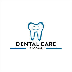 Smile Dental Care Logo Vector Template