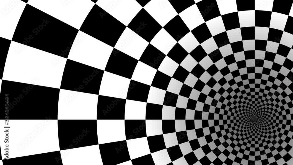 Aufkleber checkered flag pattern inside a tunnel