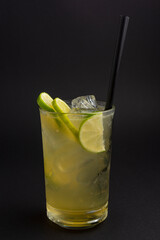 Lynchburg lemonade cocktail with a cucumber