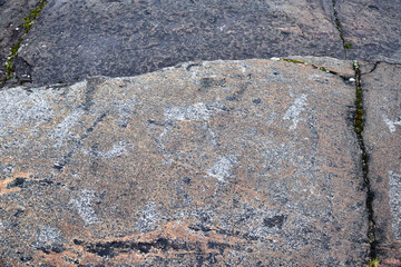 Petroglyphs of Zalavruga. Karelia, Russia