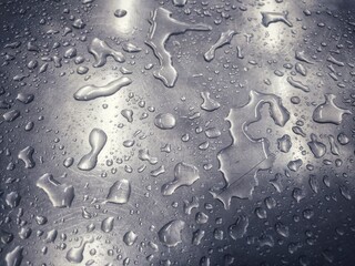 water drops on glass