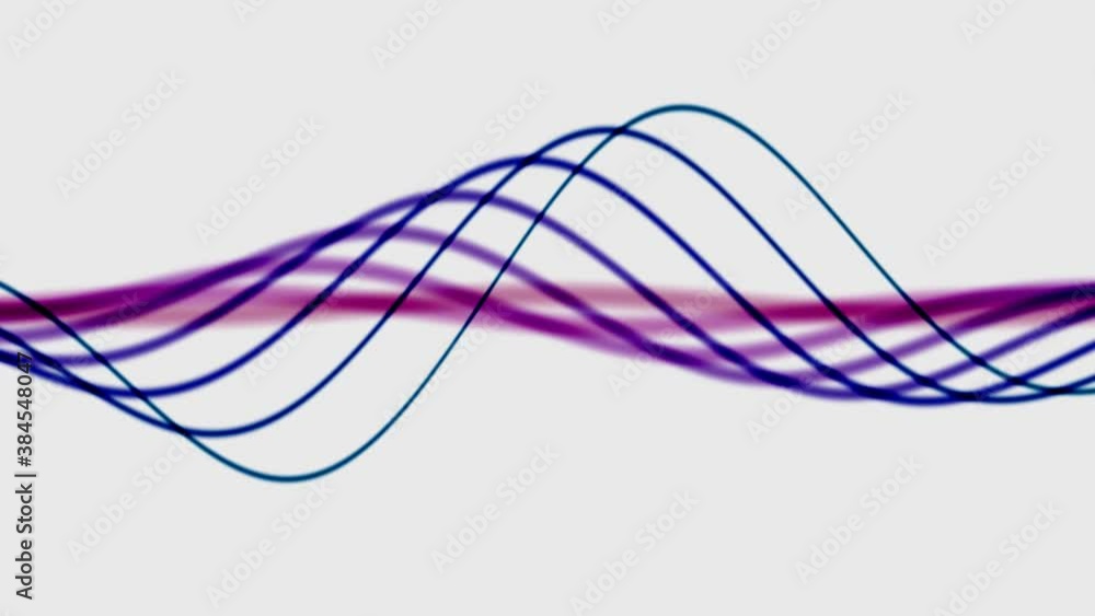 Poster beams of bent waveforms light moving slowly calm background