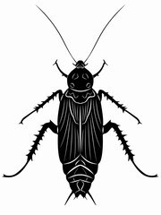 illustration of cockroach , vector draw