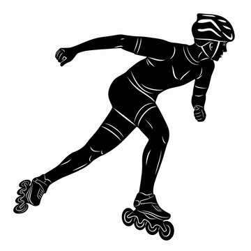recommend clip art: illustration inline skater. vector draw