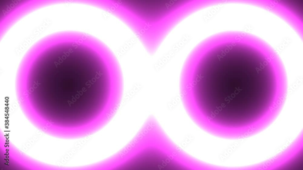 Poster transition between different shapes of zone made by additive color circles