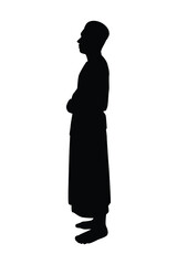 Islamic man silhouette vector