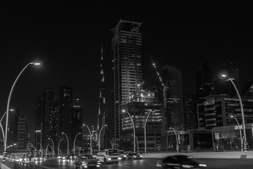 city night scene in Dubai
