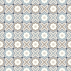 Arabic geometry, Tangled Moroccan Pattern, seamless vector background.