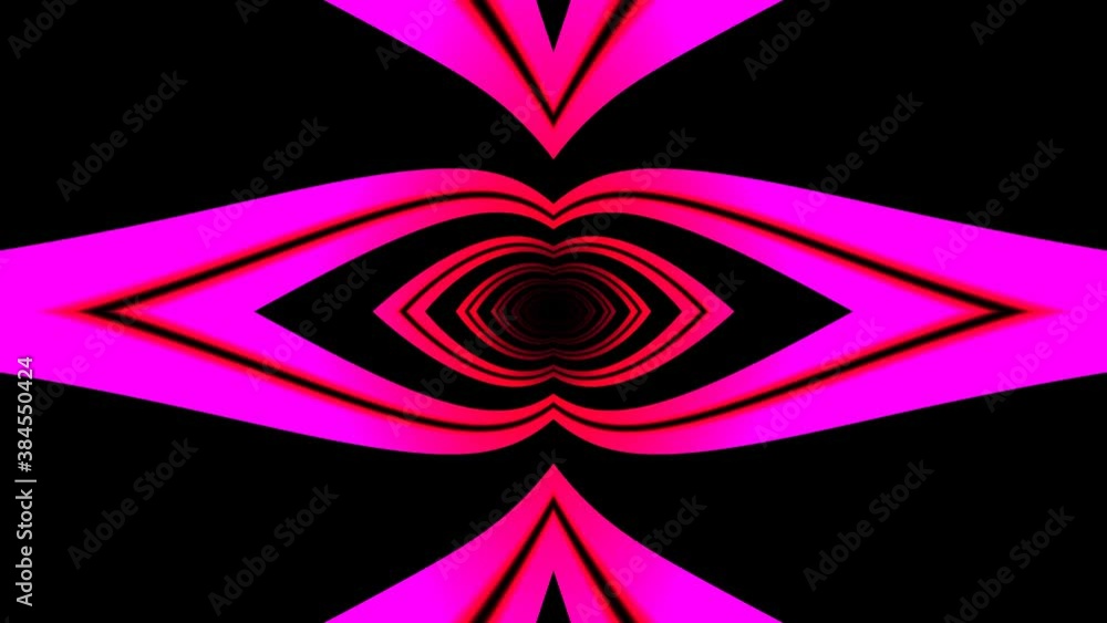 Poster zooming zoom into pink abstract libs loop
