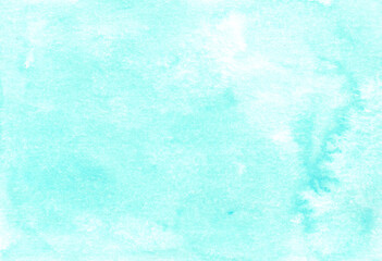 Abstract colorful watercolor background. Watercolor wet texture. Light blue romantic illustration. Abstract art hand paint. Original artwork. Color splashing on paper. Aquarelle texture