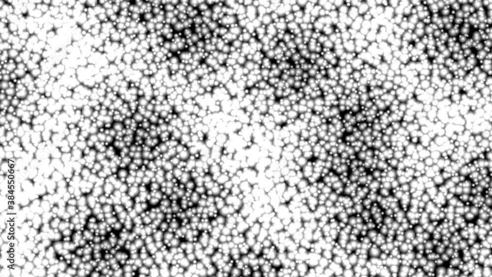 Poster soft balls globules bits blobs of mask