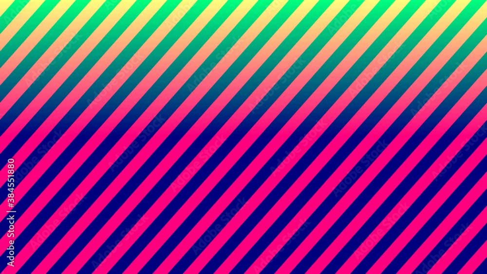 Poster diagonal lines in red and green moving across frame background