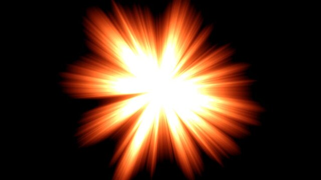 Burning Flame Starburst Imploding Blast Matter