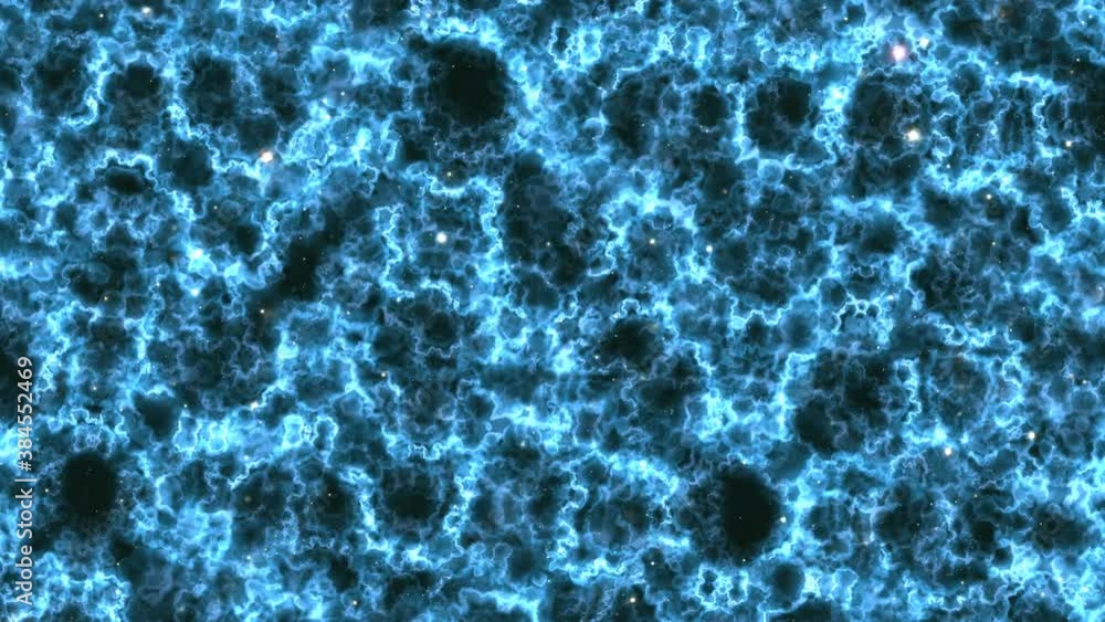 Poster deep space cloud field dense anomaly
