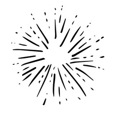 Obraz premium doodle design element, starburst doodle ,sparkling doodle,firework doodle.