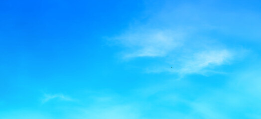 blue sky with beautiful natural white clouds	
