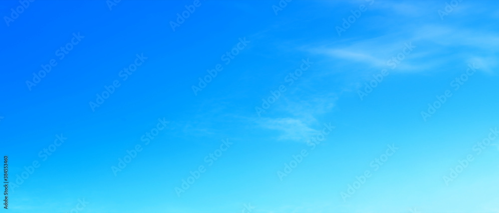 Wall mural blue sky with beautiful natural white clouds