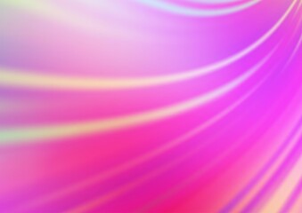 Light Pink vector blurred shine abstract template.