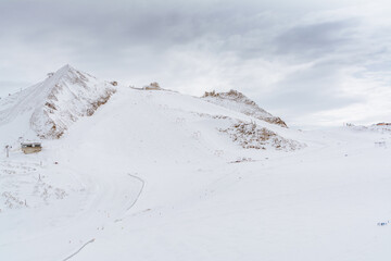 Gefrorene Wand Spitze, Tuxer Kamm im Winter, Tirol, Österreich