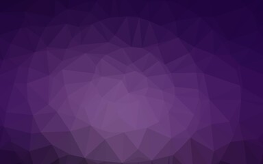 Dark Purple vector low poly cover.