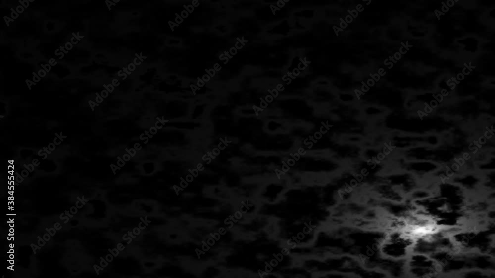 Aufkleber sun or moon moving behind abstract clouds cloud layer